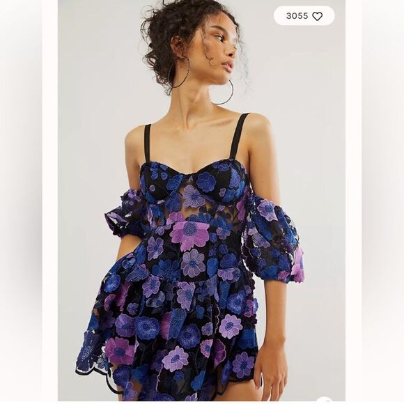 For Love & Lemons Prato Mini Dress / Size M - Picture 1 of 8